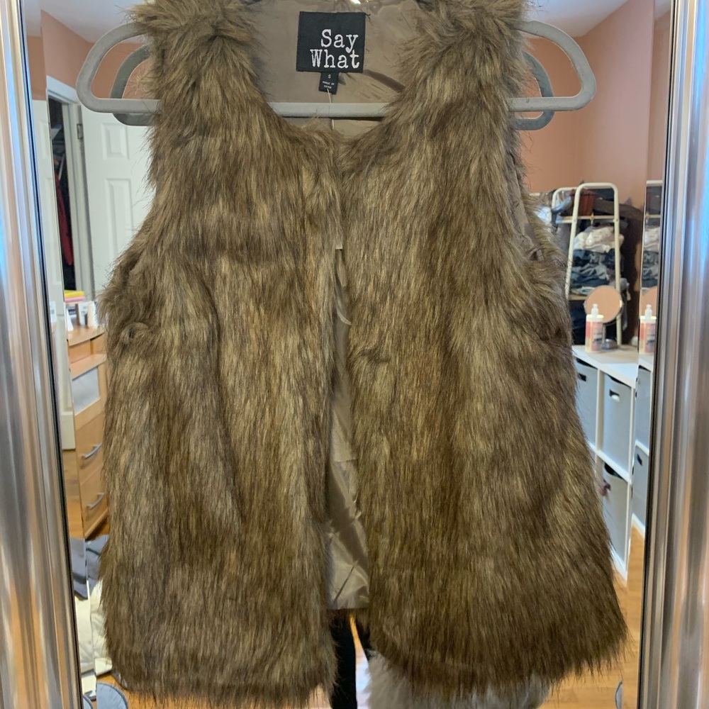 Brown Fur Vest
